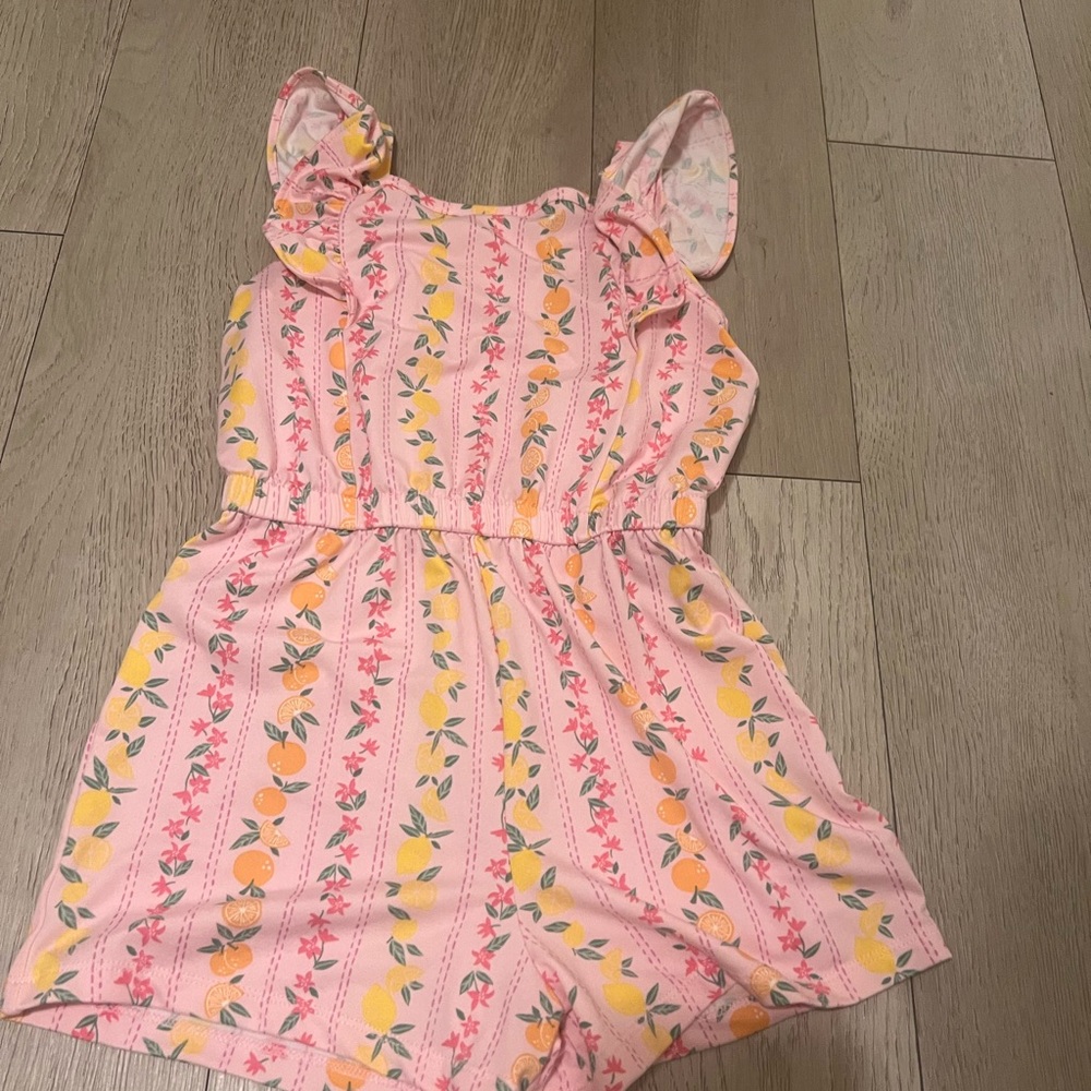 btween Pink and Yellow Floral Jumpsuit